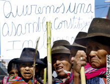 Bolivia names new president